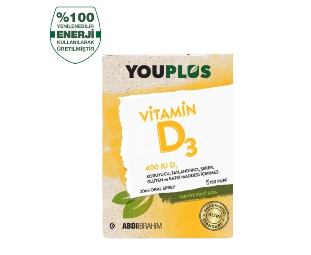 Youplus Vitamin D3 20 Oral Sprey