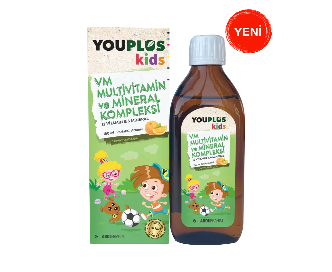 Youplus Kids Multivitamin ve Mineral Kompleksi 150 ML Şurup