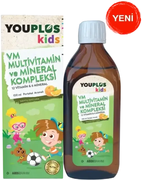 Youplus Kids Multivitamin ve Mineral Kompleksi 150 ML Şurup