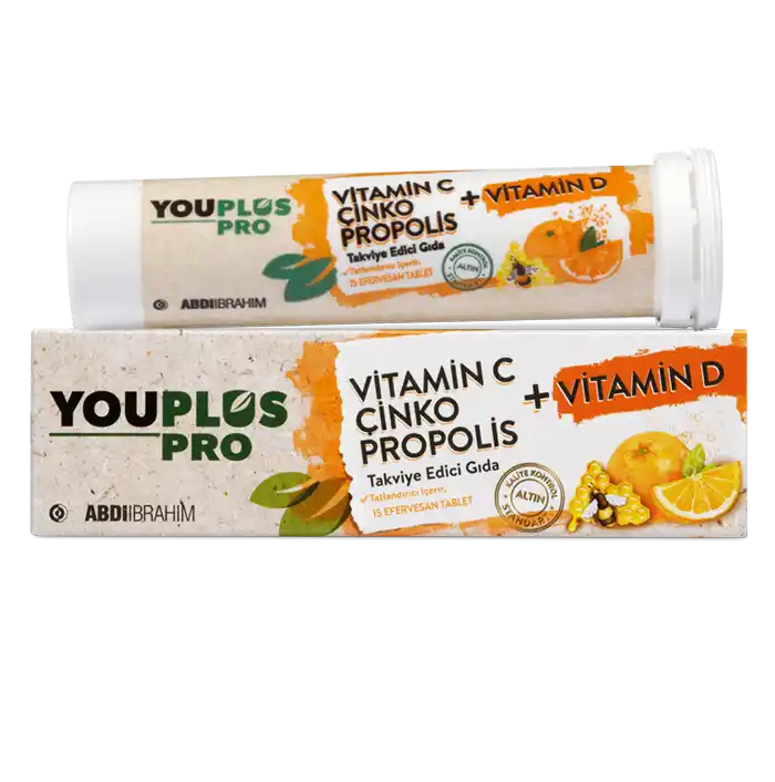 Youplus Vitamin C, Çinko, Propolis Efervesan
