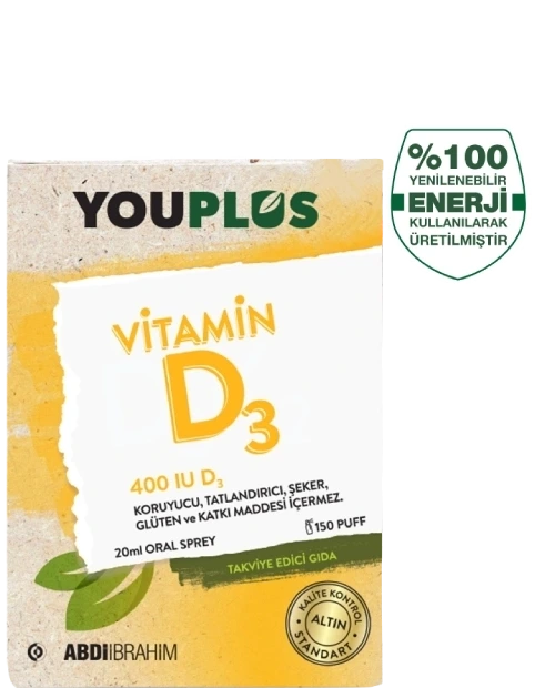 Youplus Vitamin D3 20 Oral Sprey