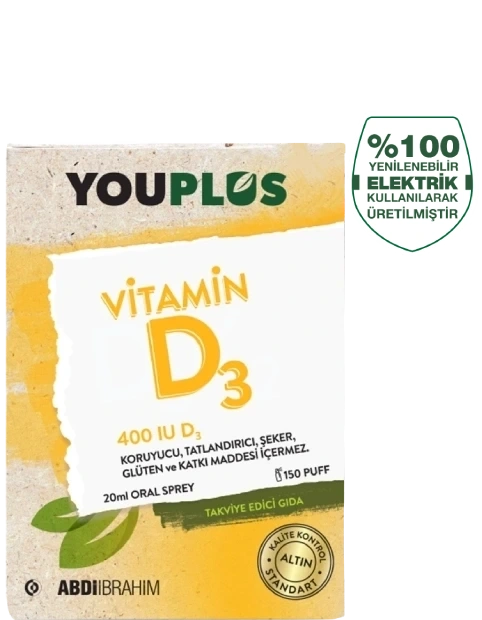 Youplus Vitamin D3 20 Oral Sprey