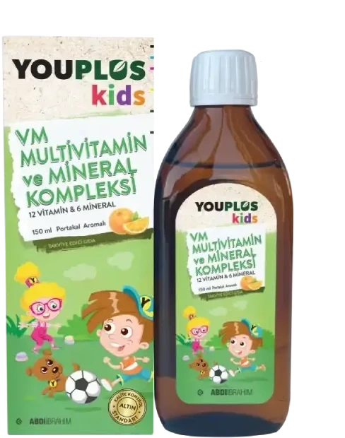 Youplus Kids Multivitamin ve Mineral Kompleksi 150 ML Şurup