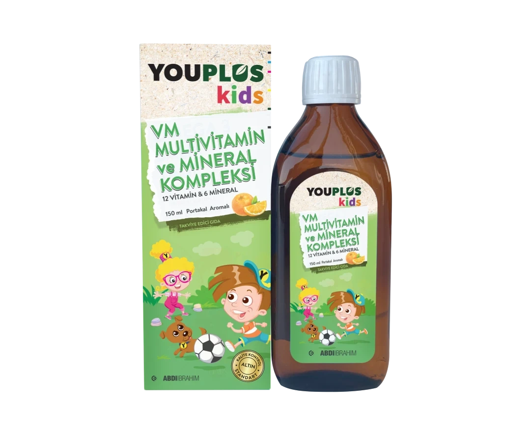 Youplus Kids Multivitamin ve Mineral Kompleksi 150 ML Şurup